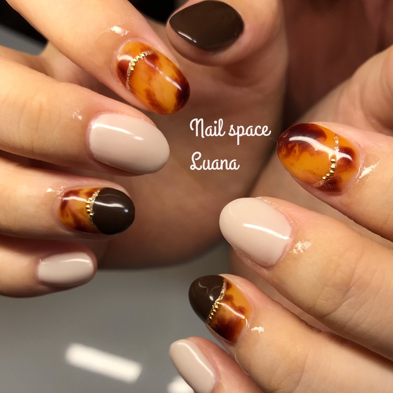 秋 オールシーズン 旅行 女子会 ハンド Nail Space Luanaのネイル