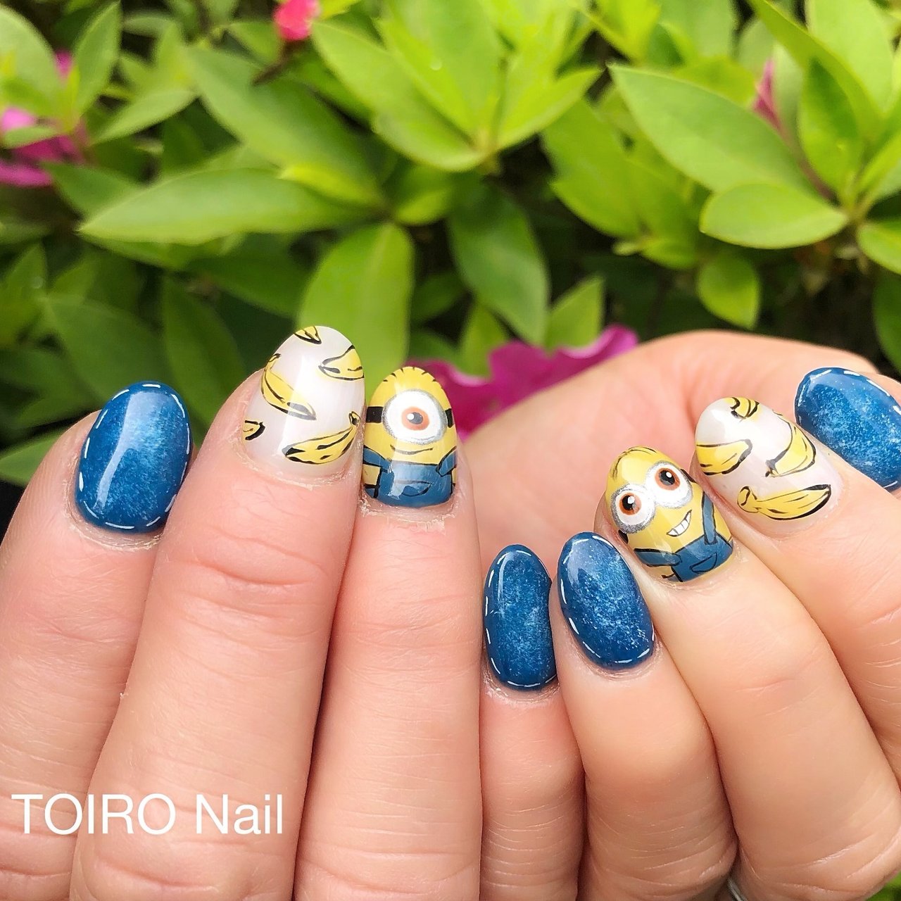 夏 海 ハンド キャラクター デニム Toiro Nailのネイルデザイン No ネイルブック