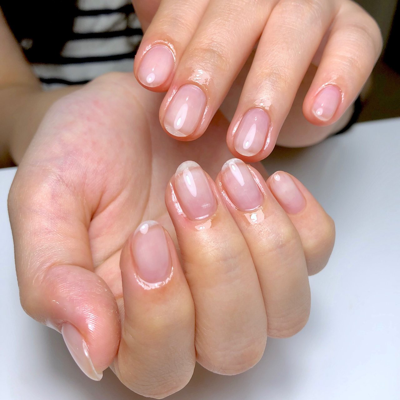 オールシーズン オフィス ハンド シンプル ショート さやぷーのネイルデザイン No ネイルブック