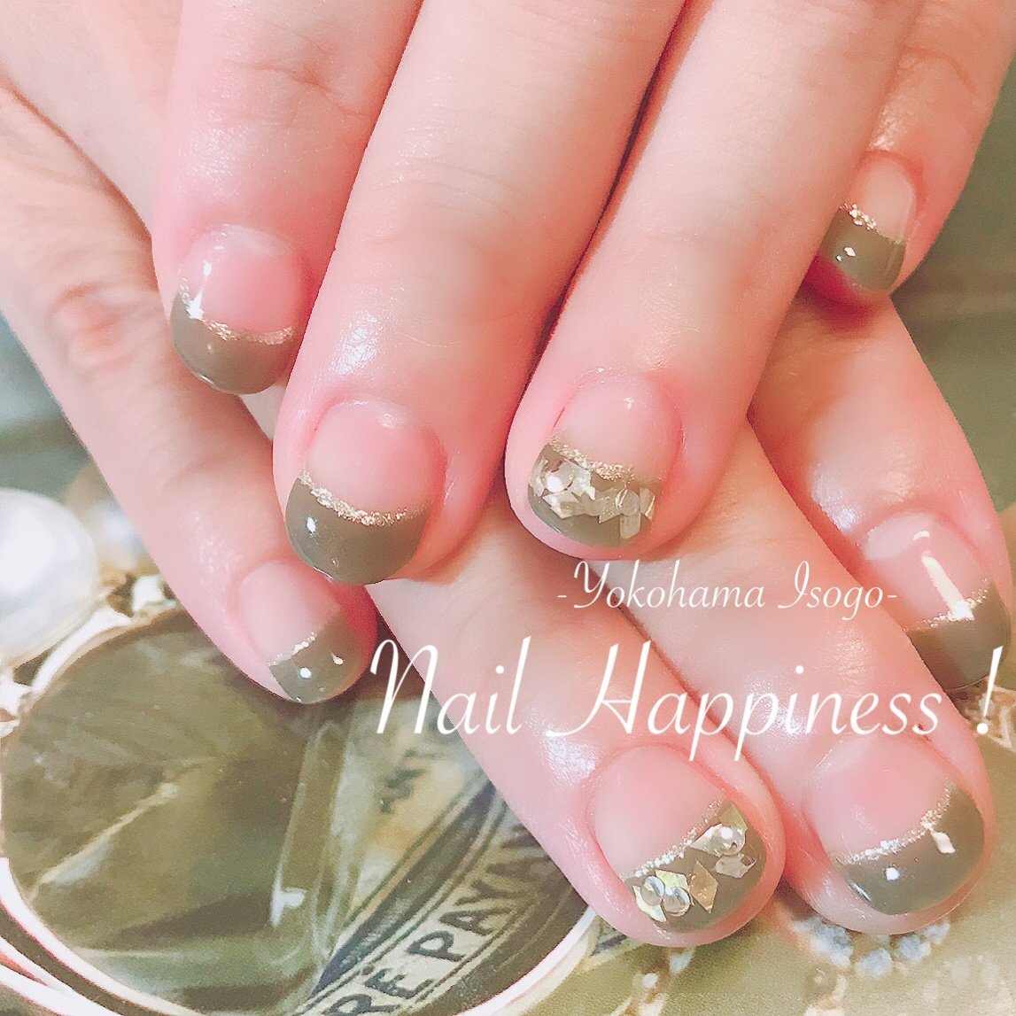 秋 オールシーズン 女子会 ハンド フレンチ Nail Happiness ネイルハピネス ささきまきのネイルデザイン No ネイルブック