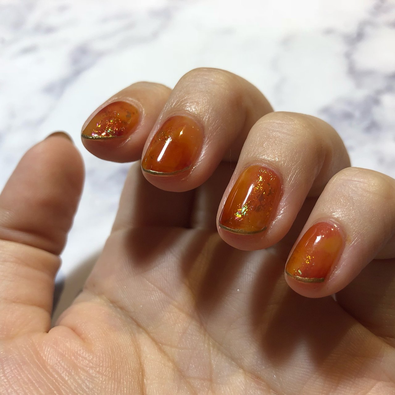 秋 ハンド シンプル ショート クリア Irisnailのネイルデザイン No ネイルブック
