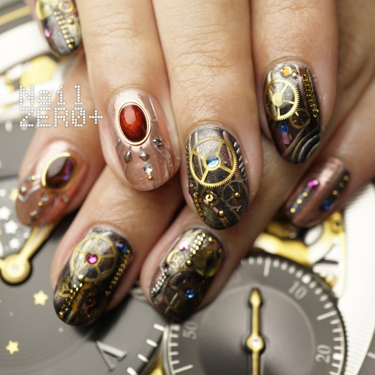 秋 ハロウィン ハンド ワンカラー アンティーク 塩見隼人 池袋 ネイルゼロプラスのネイルデザイン No ネイルブック