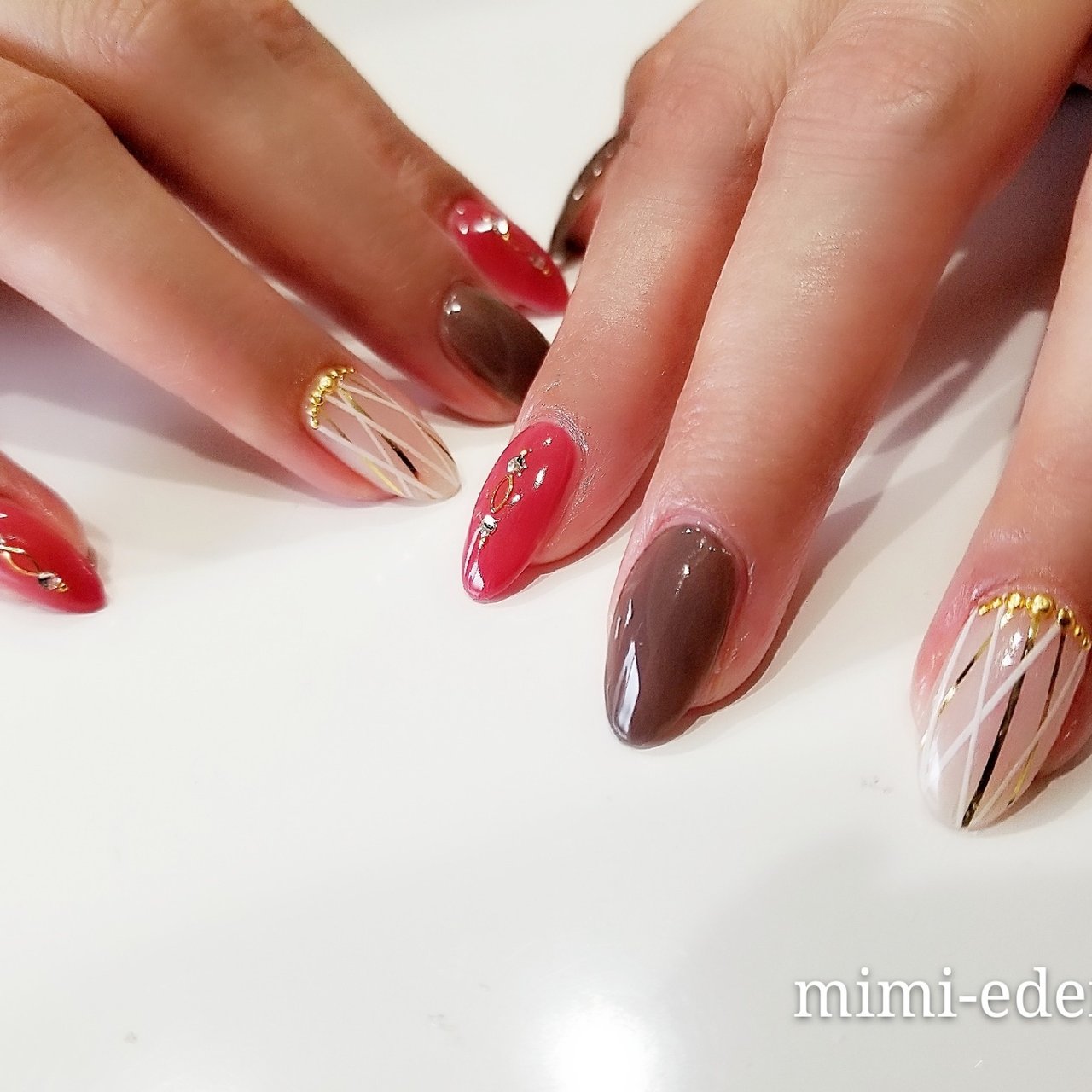 秋 旅行 デート 女子会 ハンド Nail Mimiedenのネイルデザイン No ネイルブック