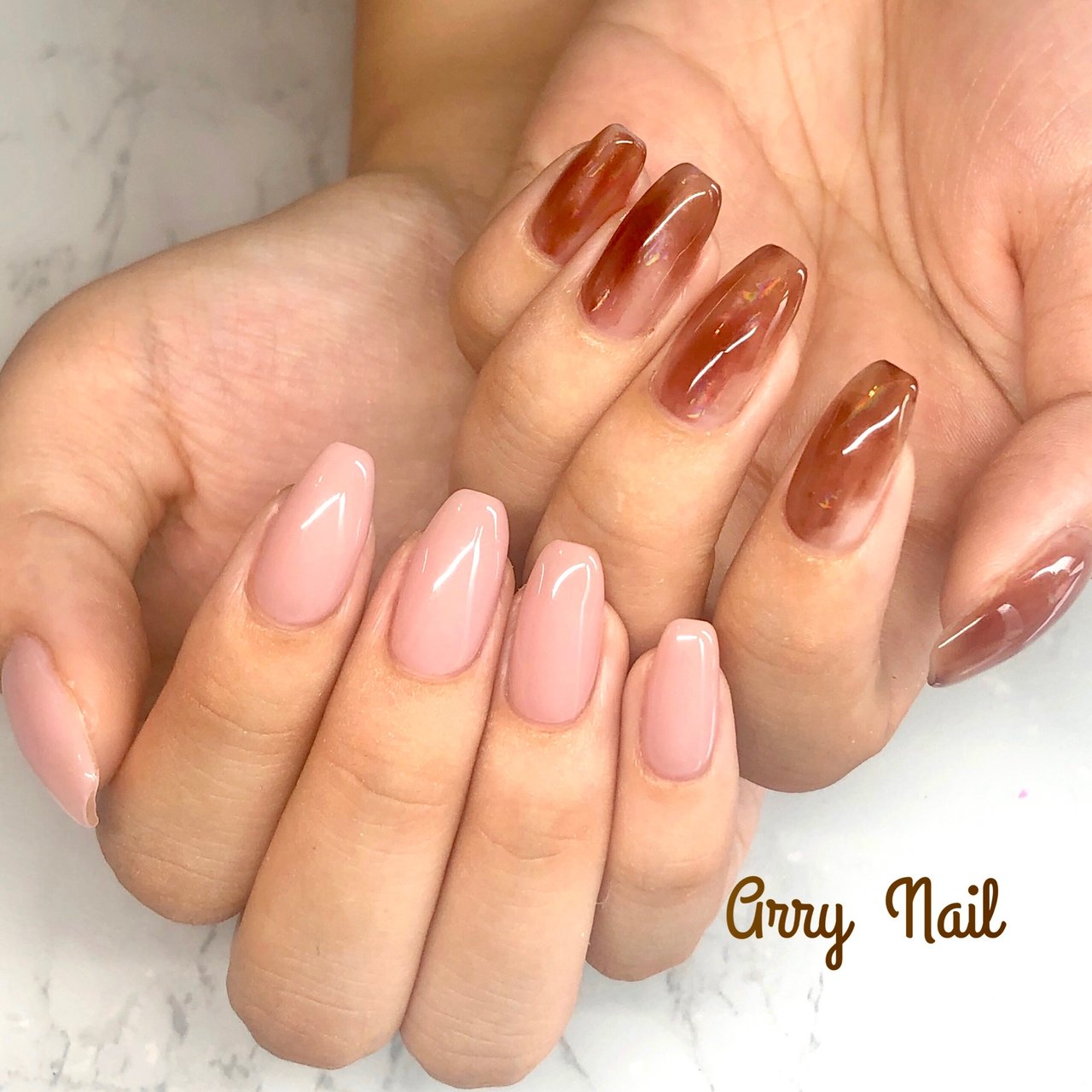 オールシーズン ハンド フレンチ ワンカラー ニュアンス Arry Nail アリーネイルのネイルデザイン No ネイルブック