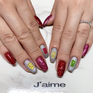 おすすめ順 パーティー お呼ばれ グミのネイルデザイン ネイルブック