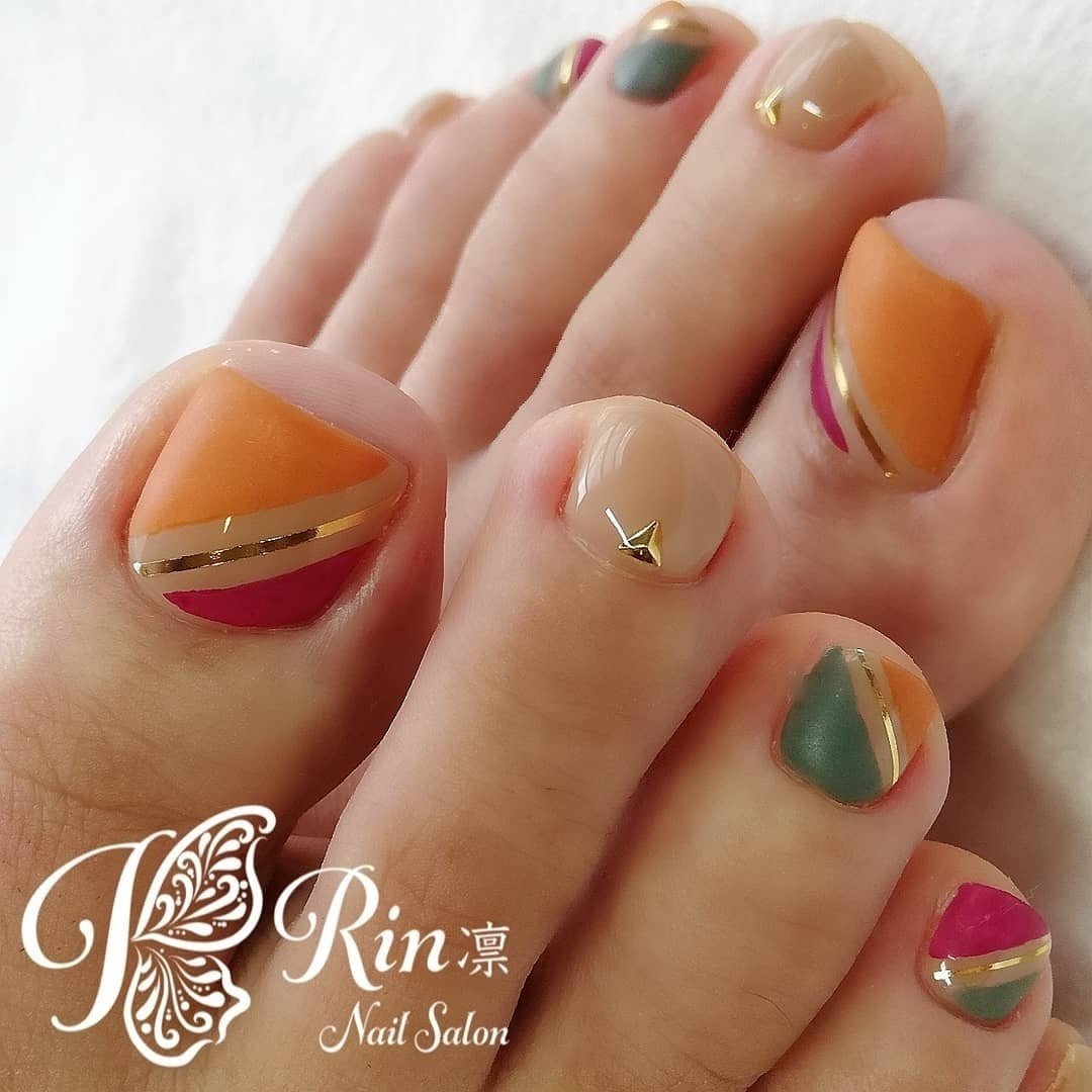 秋 冬 ライブ ハロウィン フット Rin Nailのネイルデザイン No ネイルブック