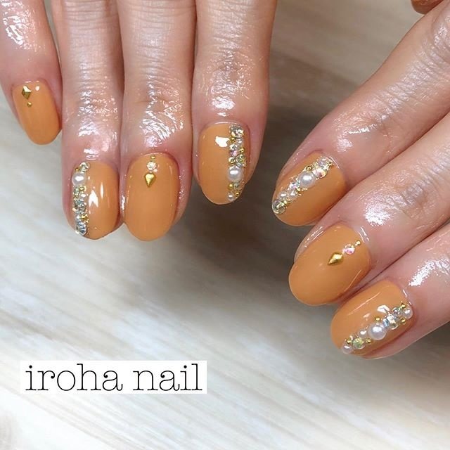 秋 冬 オールシーズン オフィス ハンド Iroha Nail Neのネイルデザイン No ネイルブック