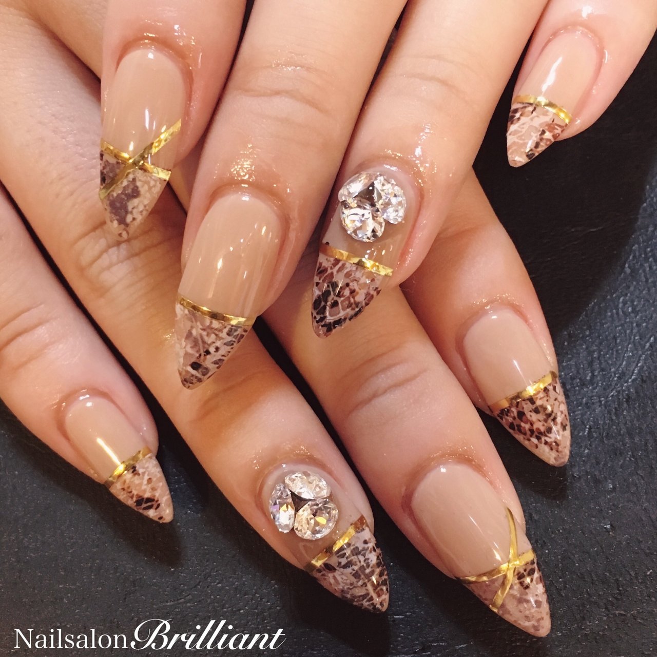 秋 オールシーズン オフィス デート ハンド Nailsalonbrilliantのネイルデザイン No ネイルブック