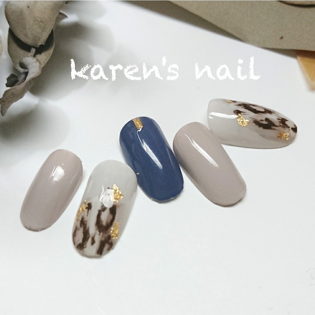秋 冬 パーティー デート ハンド Karen S Nail Rierinのネイルデザイン No ネイルブック
