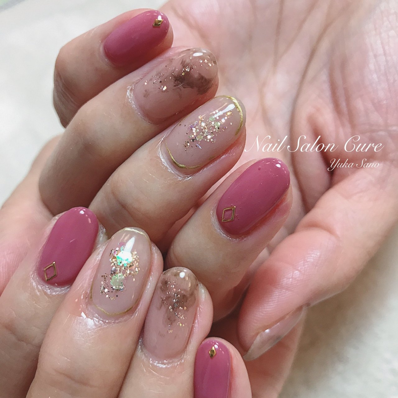 秋 冬 オールシーズン オフィス ハンド Nail Salon Cureのネイルデザイン No ネイルブック