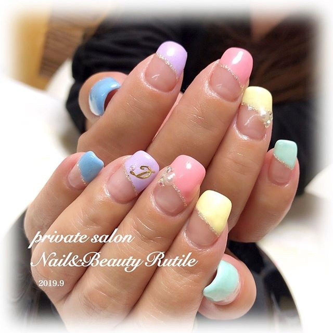 フレンチ パステル Nail Beautyrutile Risaのネイルデザイン No ネイルブック