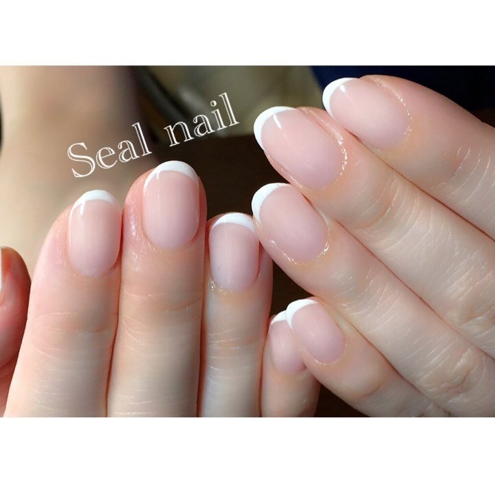 秋 オールシーズン ハンド シンプル フレンチ Seal Nailのネイルデザイン No ネイルブック