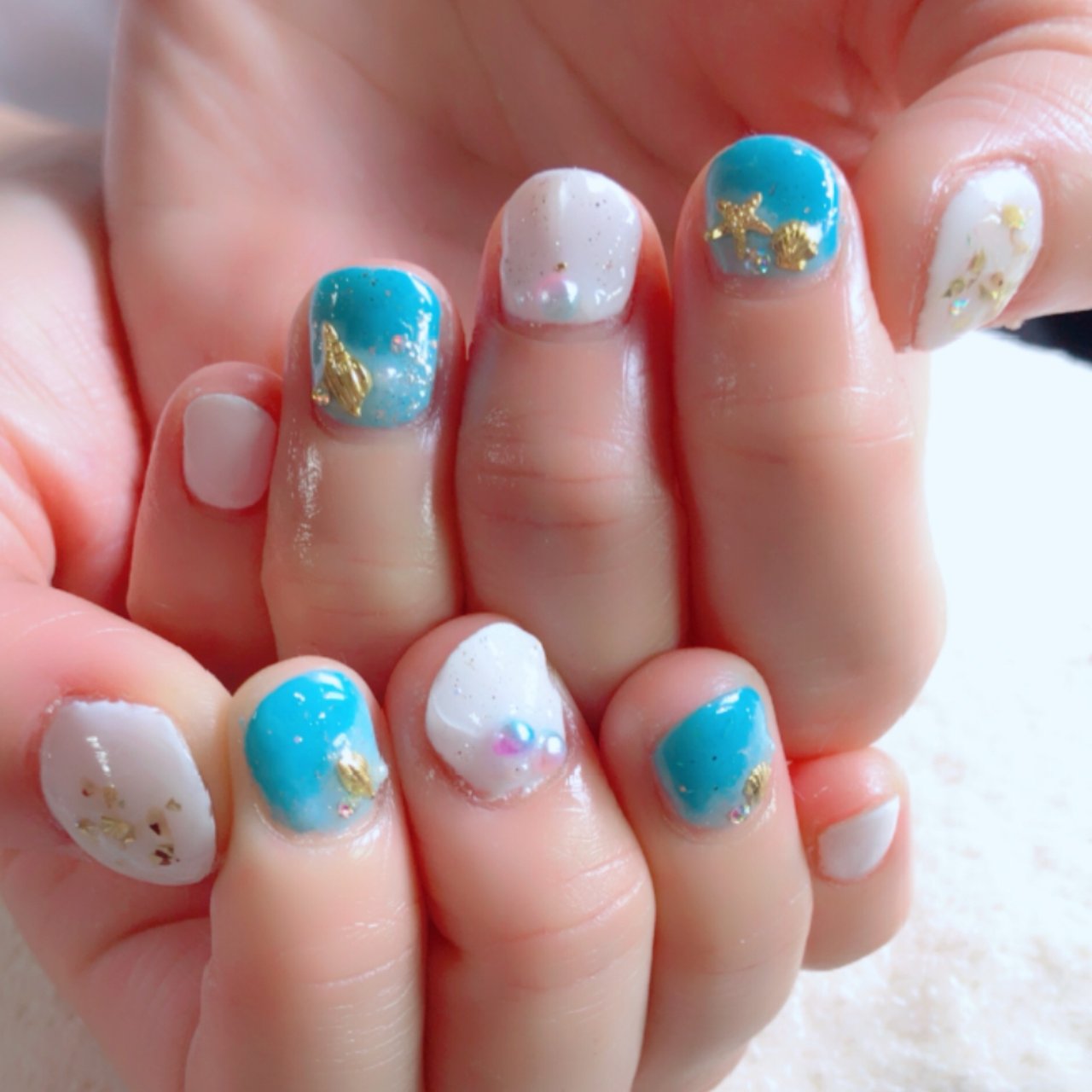 夏 旅行 海 リゾート ハンド Sunnailのネイルデザイン No 460 ネイルブック