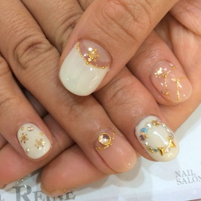 冬 クリスマス オフィス デート ハンド レーヌ西葛西 Nailsalonreine のネイルデザイン No ネイルブック