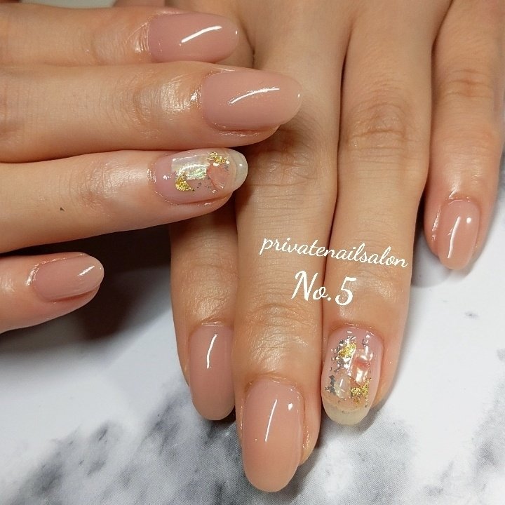 秋 冬 オールシーズン オフィス シンプル Privatenailsalonno 5のネイルデザイン No ネイルブック