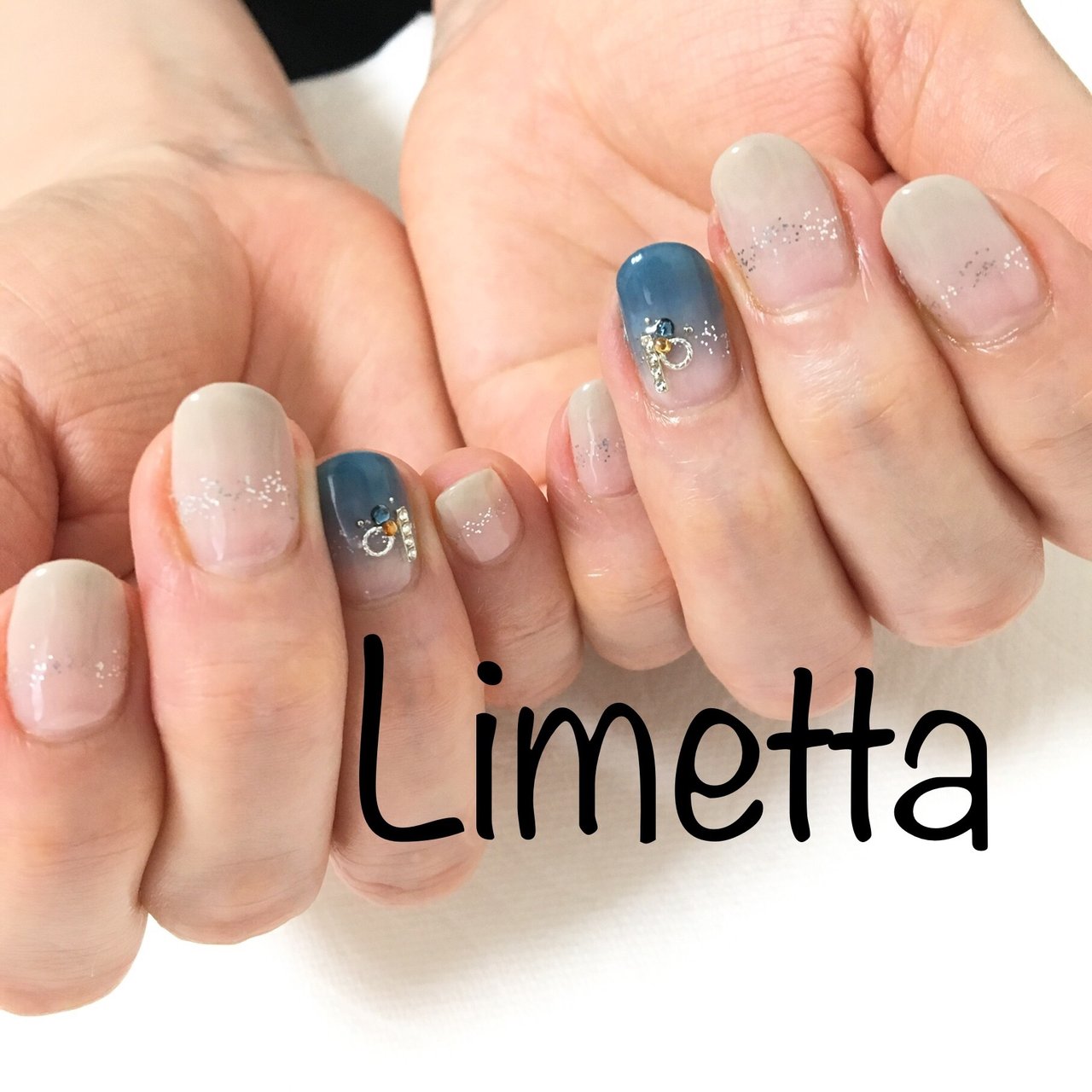 秋 ハンド シンプル グラデーション ラメ Limetta0214のネイルデザイン No ネイルブック