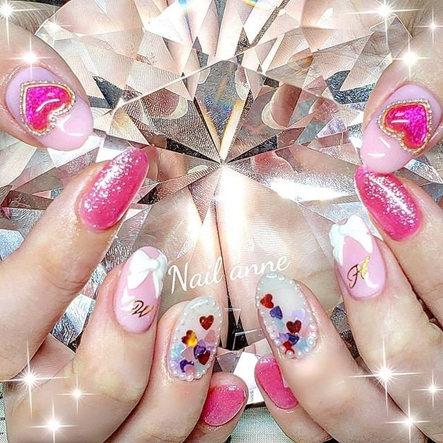 オールシーズン ライブ ハンド ハート 3d Nail Anneのネイルデザイン No ネイルブック