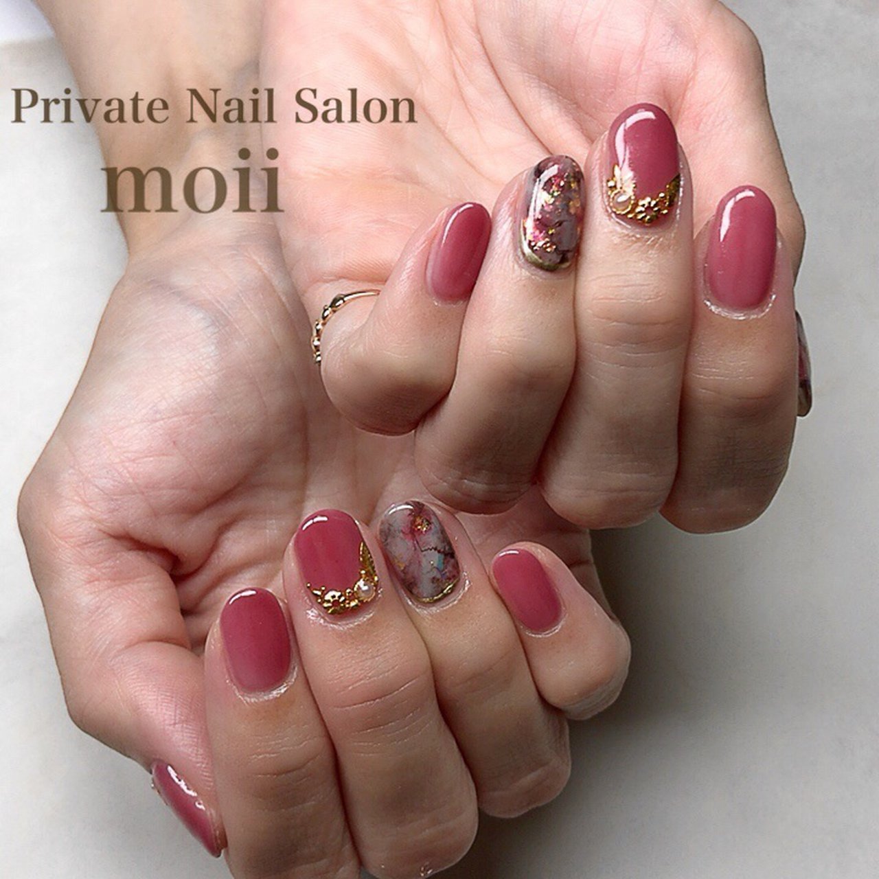 秋 冬 バレンタイン デート ハンド Nail Salon Moiiのネイルデザイン No ネイルブック