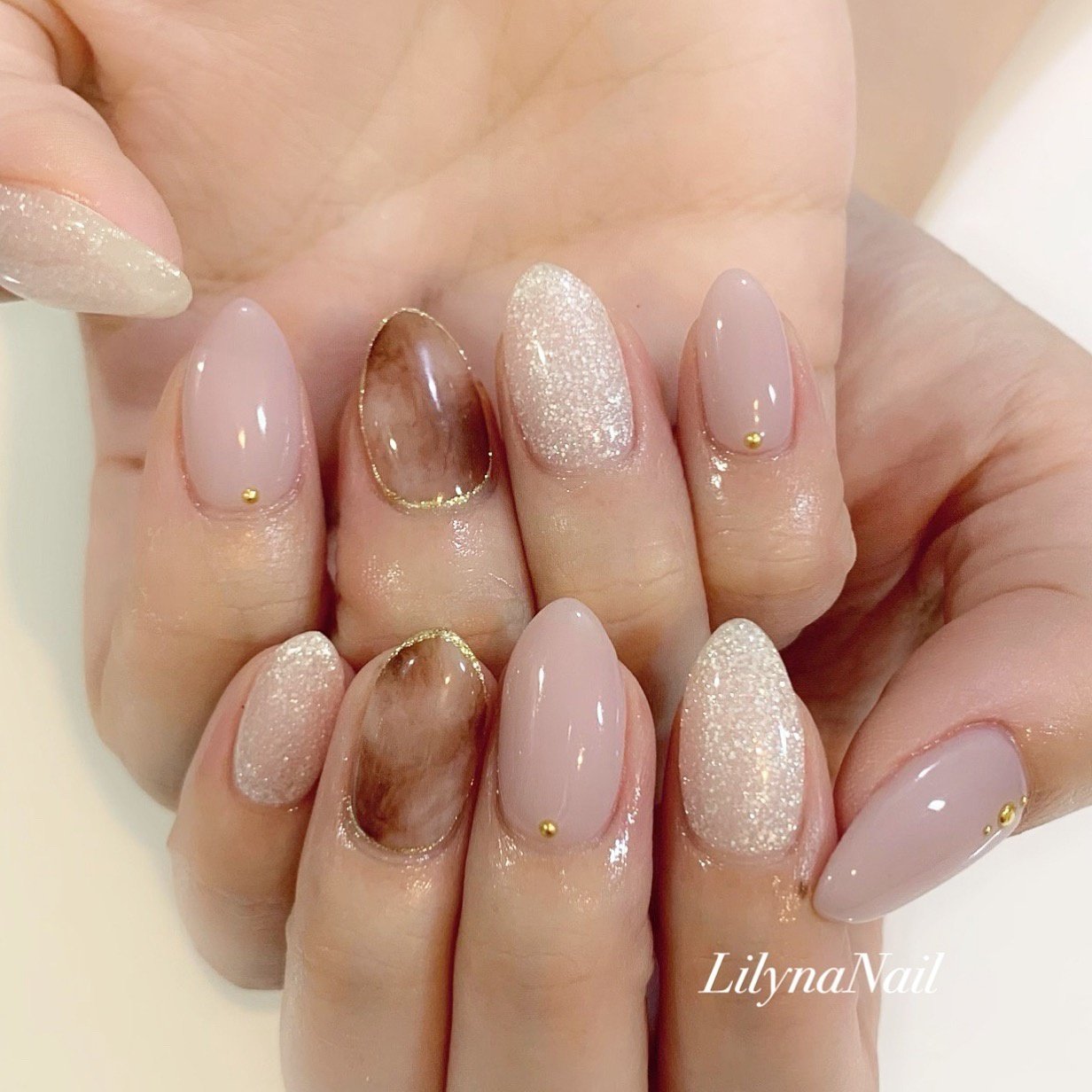 秋 冬 デート 女子会 ハンド Nailsalon Lilynaのネイルデザイン No ネイルブック