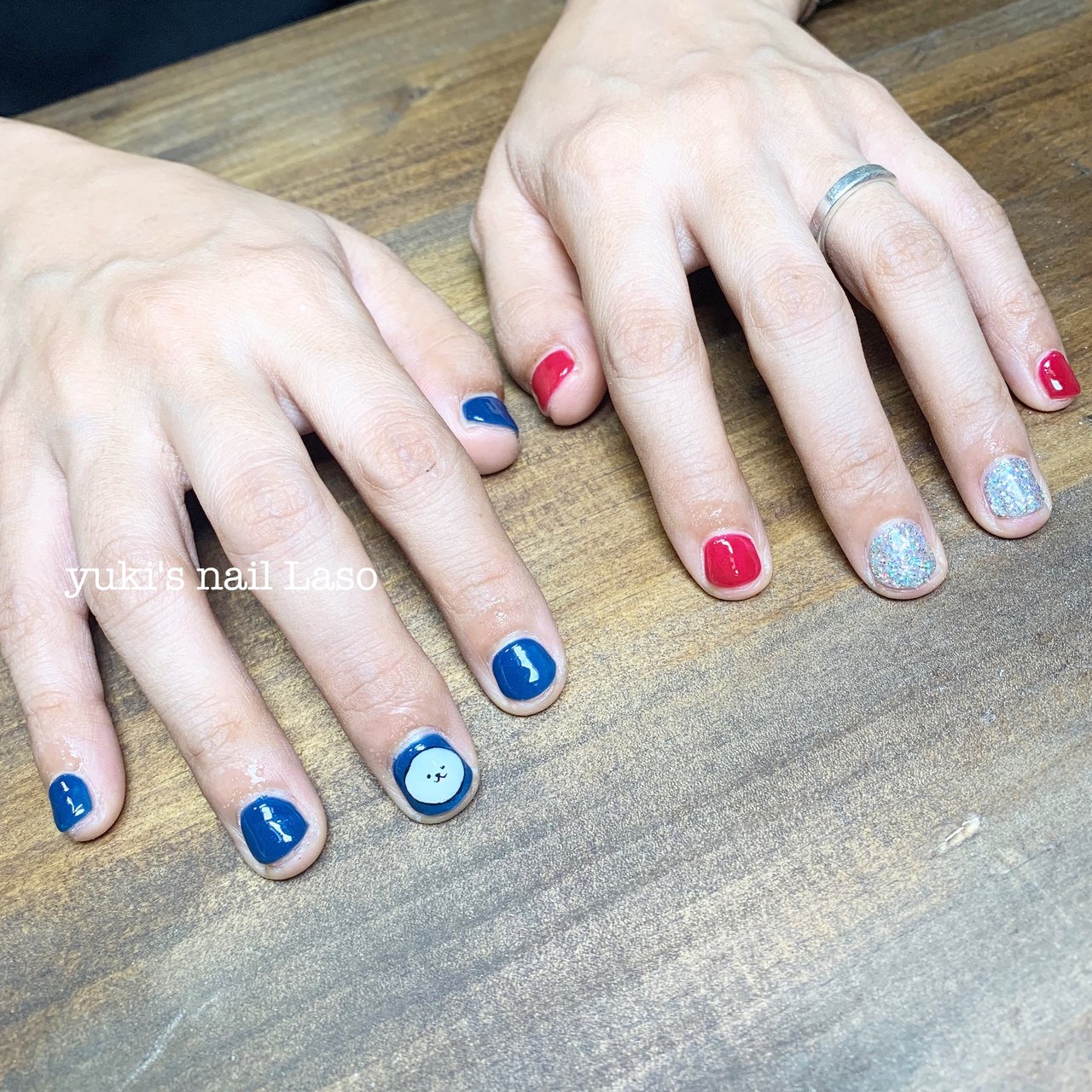 オールシーズン ハンド シンプル ワンカラー キャラクター Nail Lasoのネイルデザイン No ネイルブック