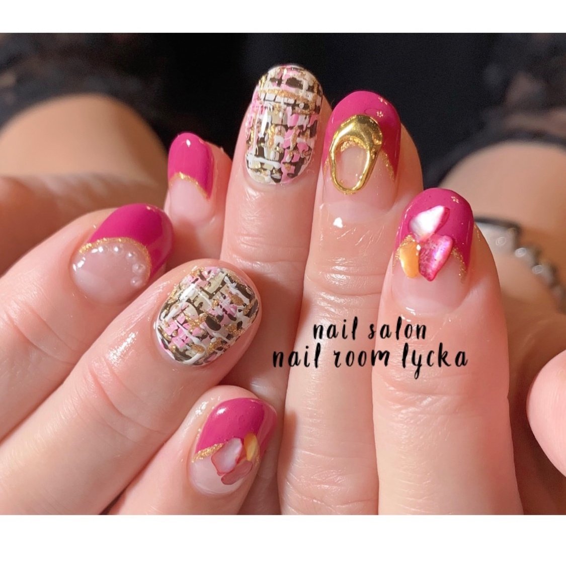 秋 冬 デート 女子会 フレンチ Nail Room Lycka ネイルルームリッカ のネイルデザイン No ネイルブック