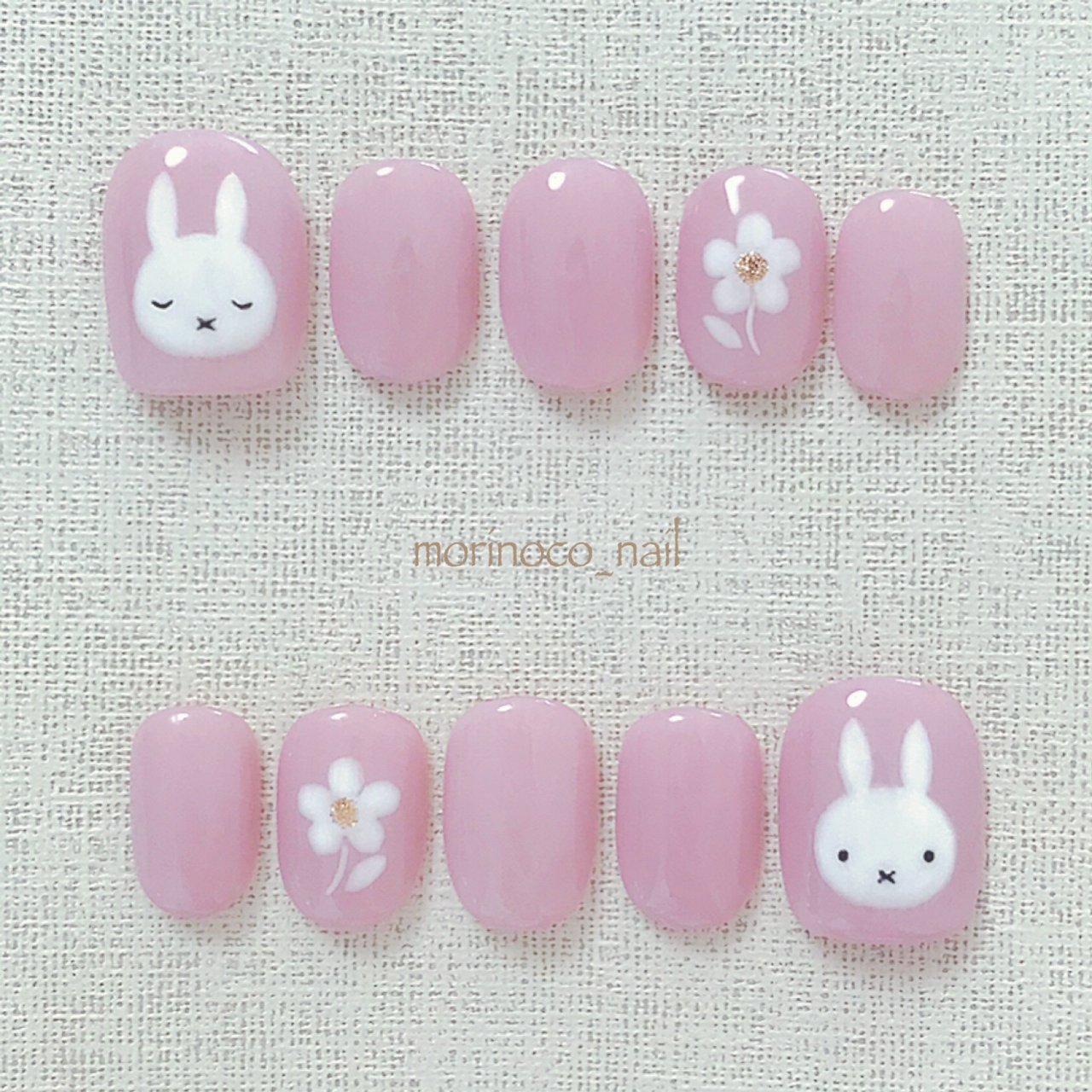 キャラクター ピンク Morinoco Nailのネイルデザイン No ネイルブック