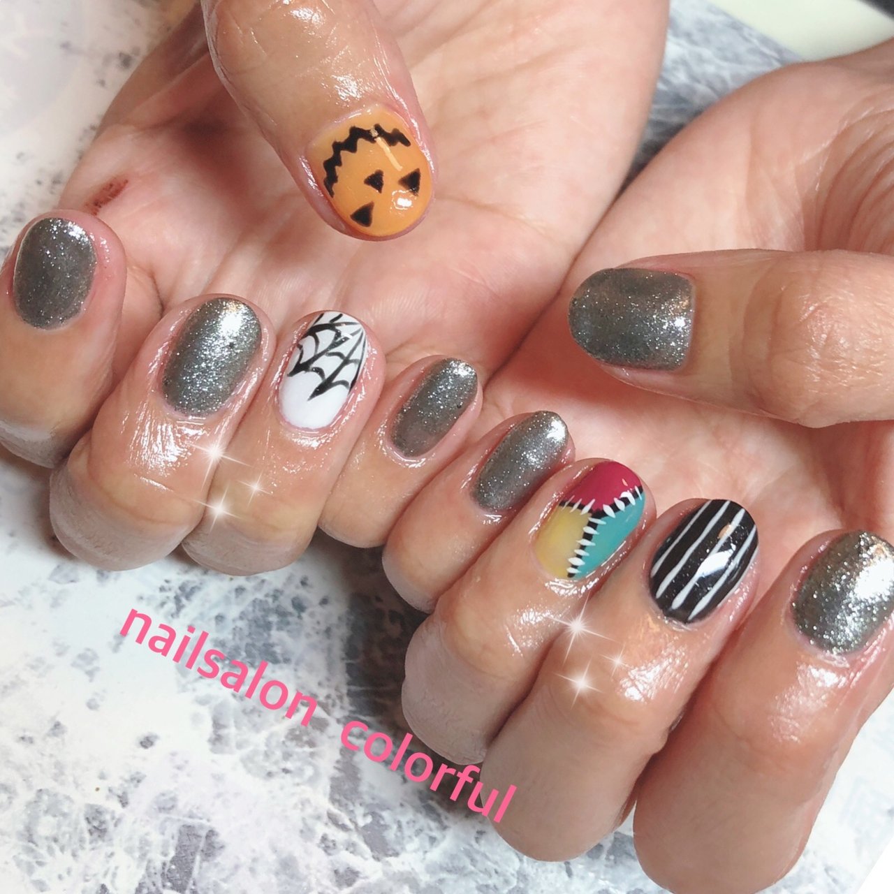 ハロウィン ハンド お客様 修学院nailsalon Colorfulのネイルデザイン No ネイルブック