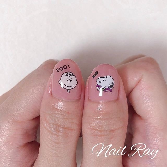 オールシーズン ライブ ハロウィン ハンド チェック Nail Ray Kanaのネイルデザイン No 4696752 ネイルブック