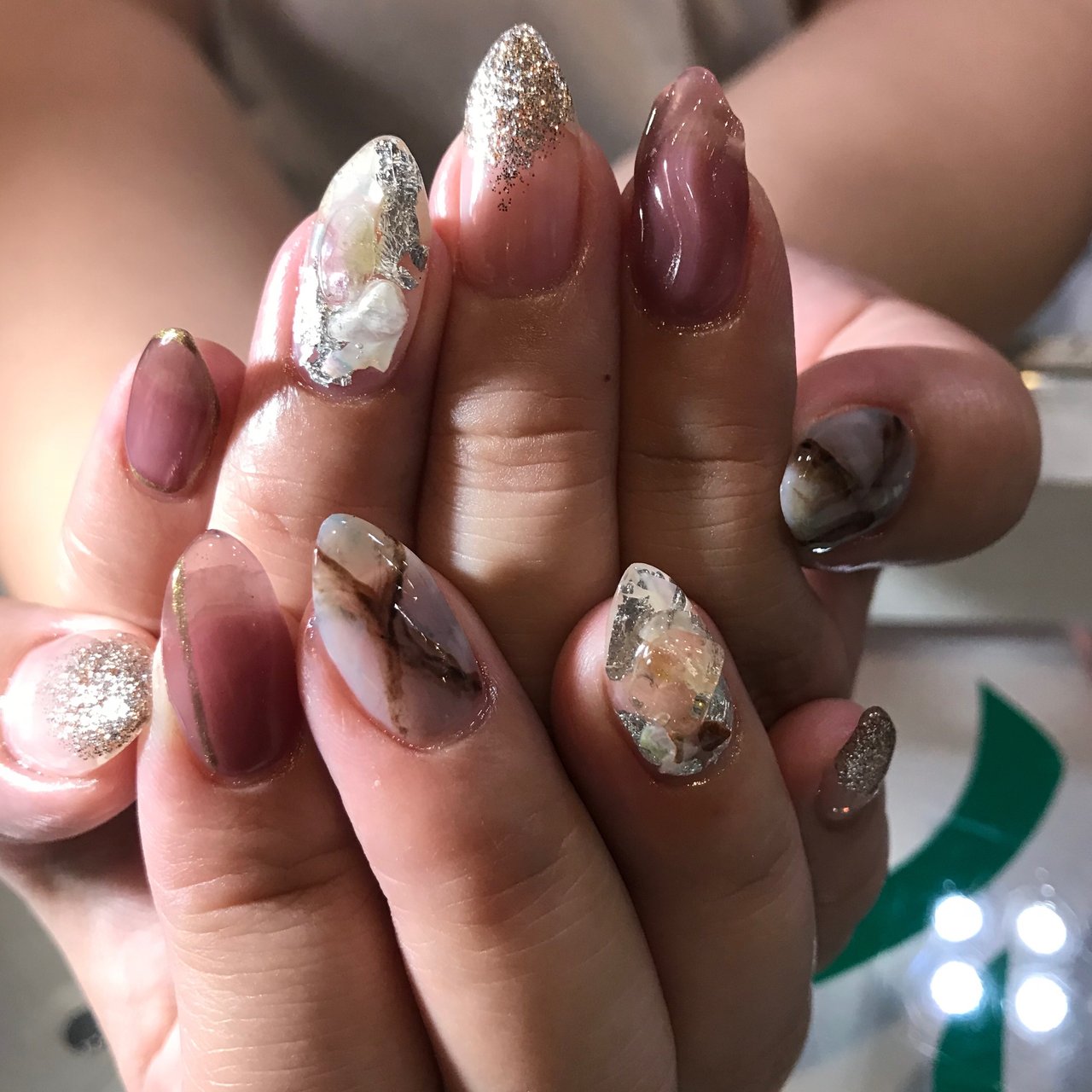 ハンド シンプル ミディアム ベージュ ブラウン 宮城県 石巻 ロージーネイル Rosy Nail Pupuu Rosyのネイル デザイン No ネイルブック