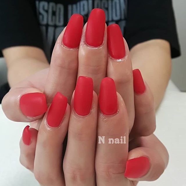 オールシーズン ハンド シンプル ワンカラー ミディアム N Nailのネイルデザイン No ネイルブック