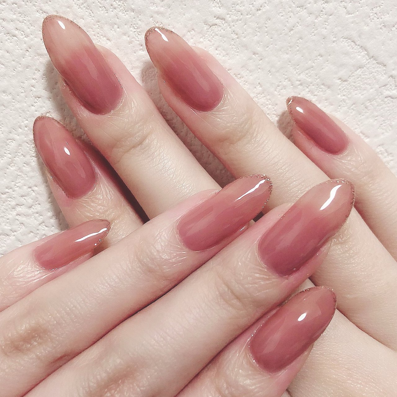 ハンド ワンカラー ロング ベージュ ピンク Rrr 077nnnのネイルデザイン No ネイルブック