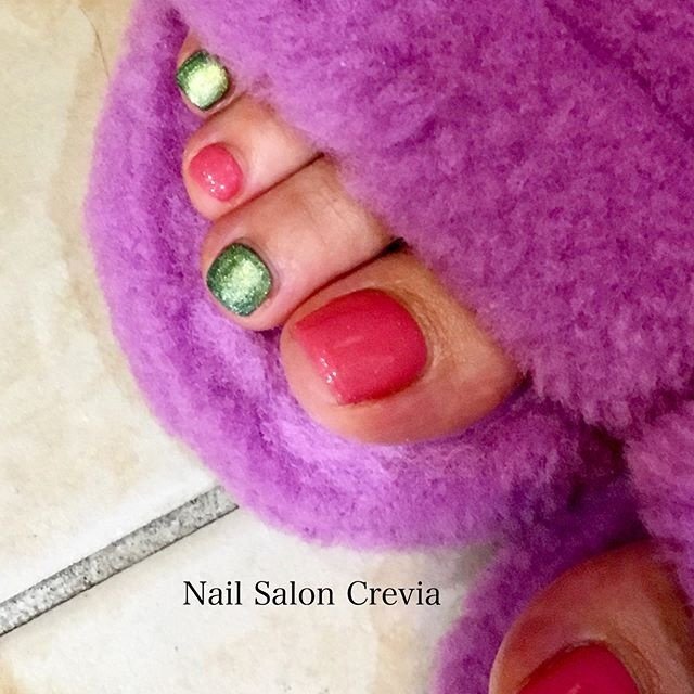 秋 冬 オールシーズン フット シンプル Nail Salon Creviaのネイルデザイン No ネイルブック