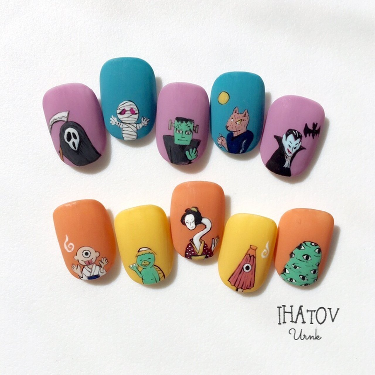 秋 旅行 ライブ ハロウィン ハンド Ihatov Nailarts のネイルデザイン No ネイルブック