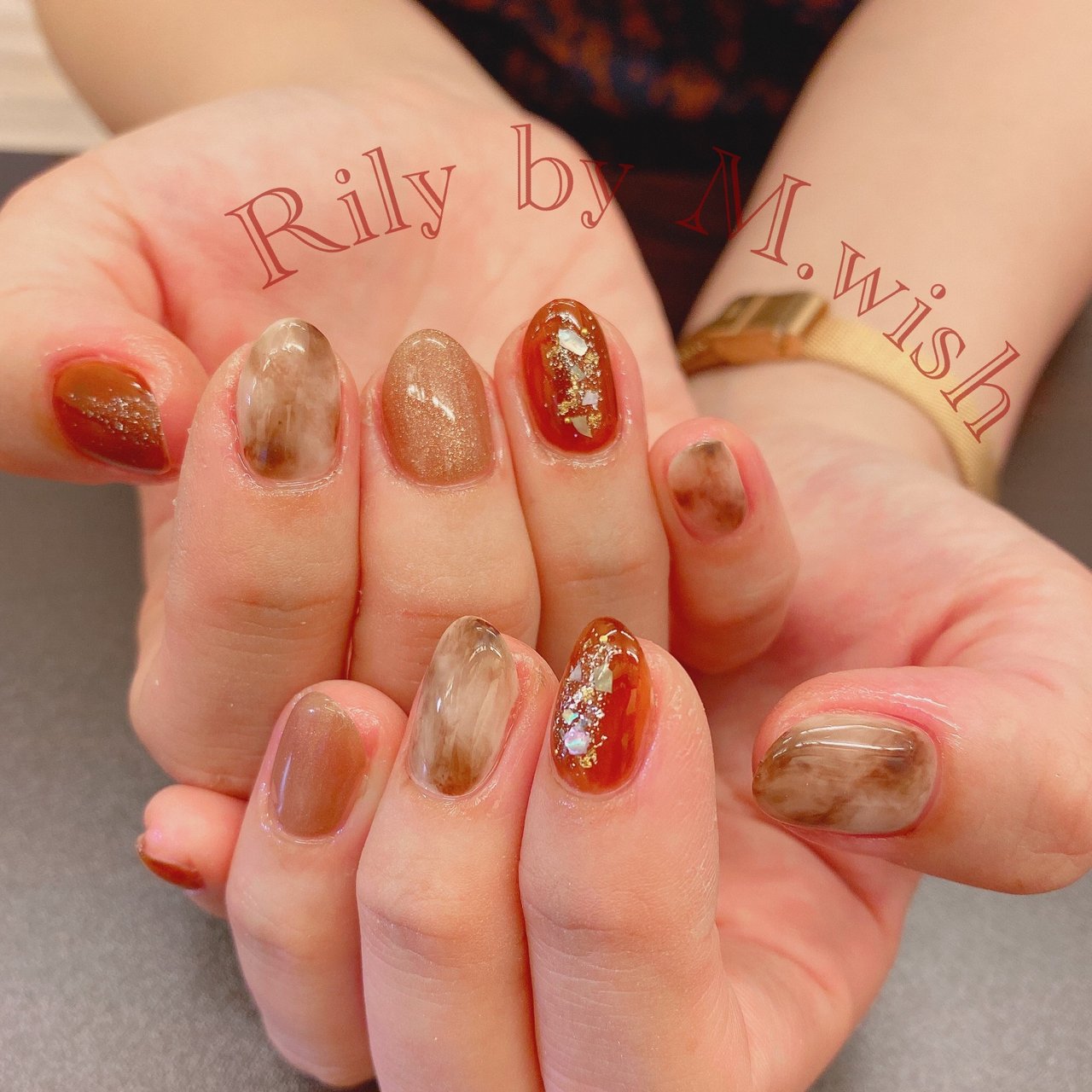 秋 冬 旅行 ハンド ワンカラー Rily By M Wishのネイルデザイン No ネイルブック