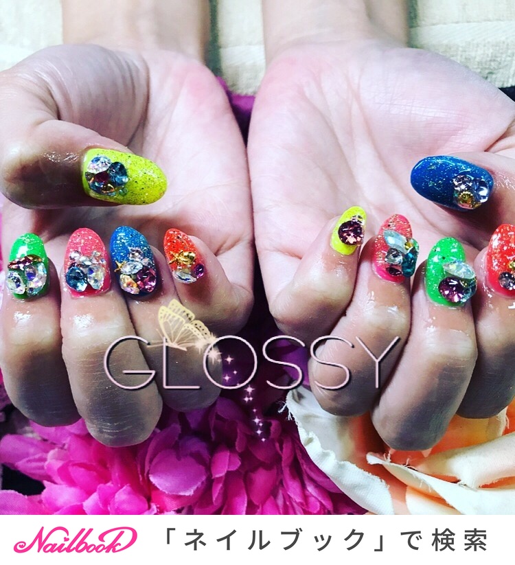 オールシーズン/ハンド/カラフル - GLOSSYのネイルデザイン[No.4714378