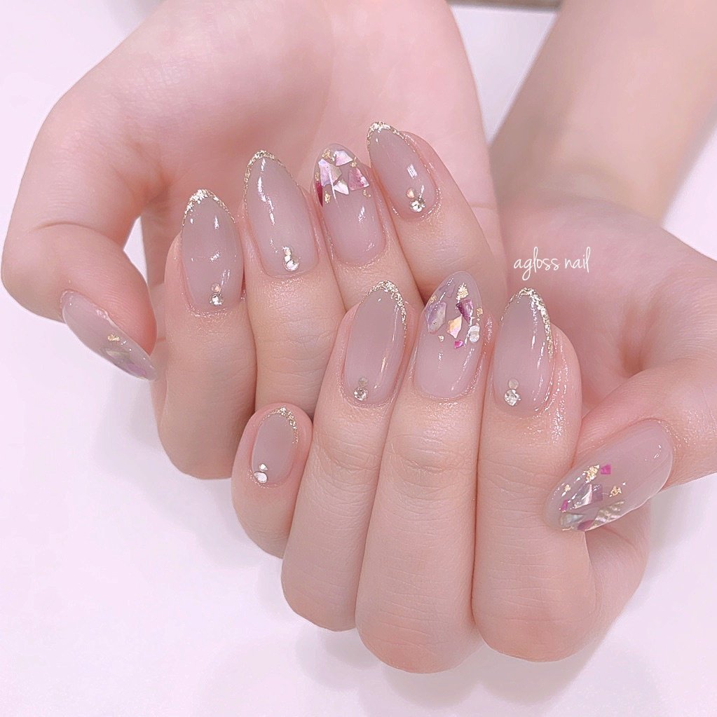 春 夏 秋 冬 ハンド Agloss Nailのネイルデザイン No 4719895 ネイルブック