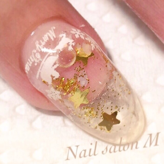 冬 クリスマス ハンド ミディアム ロング Nail Room Emuのネイルデザイン No ネイルブック