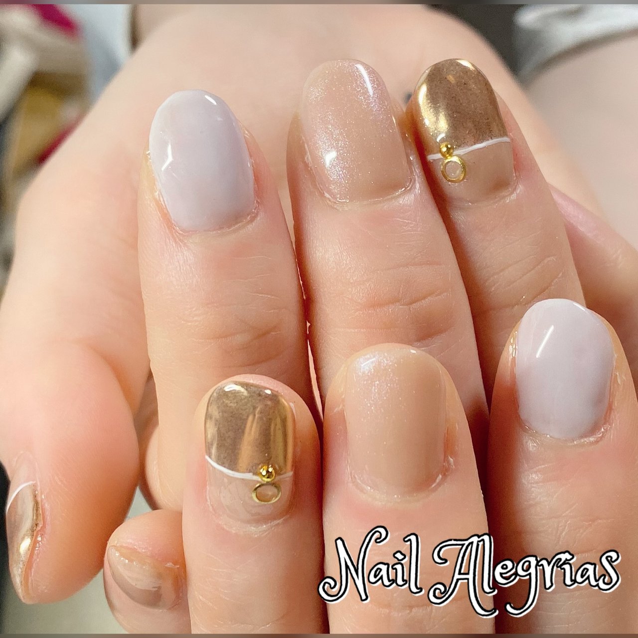 秋 オフィス デート 女子会 ハンド Nail Alegrias ネイルアレグリアス のネイルデザイン No ネイルブック