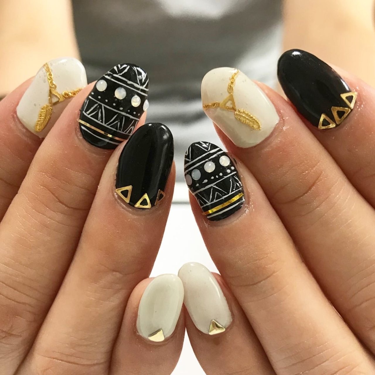 秋 冬 オールシーズン フェザー エスニック Style8のネイルデザイン No ネイルブック