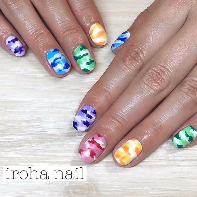 オールシーズン ライブ ハロウィン ハンド マット Iroha Nail Neのネイルデザイン No ネイルブック