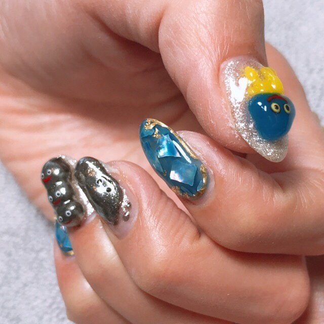 オールシーズン ハロウィン ハンド キャラクター 3d Rico Nailのネイルデザイン No ネイルブック