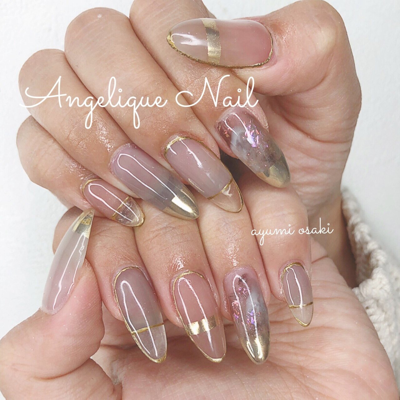 秋 冬 ハンド シンプル フレンチ Angelique Nail Ayumiのネイルデザイン No ネイルブック