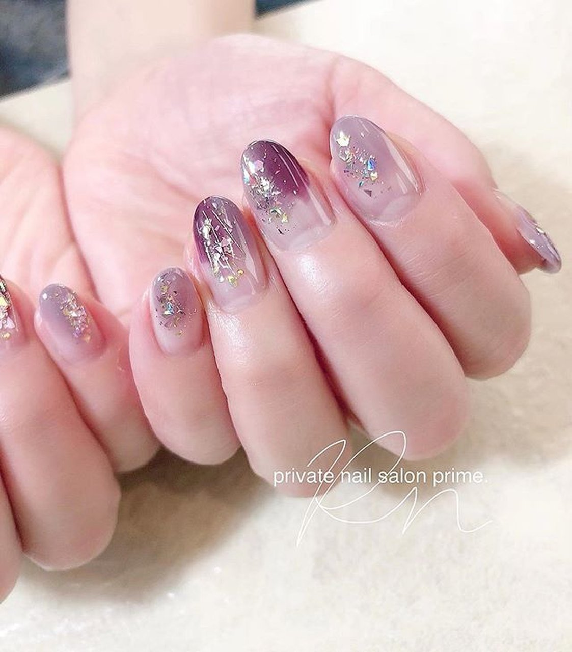 秋 冬 ハンド グラデーション ラメ Nailprimeのネイルデザイン No ネイルブック