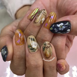 洋梨ネイルのネイルデザイン ネイルブック