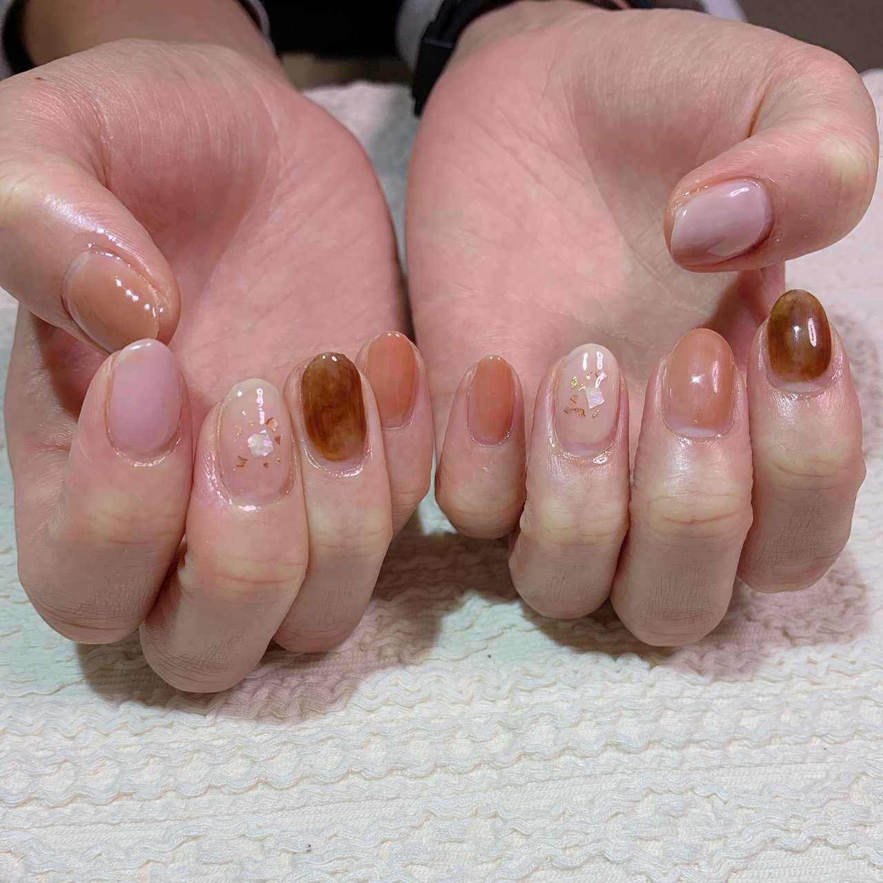 秋 オフィス ハンド シンプル ショート 杉村渚のネイルデザイン No ネイルブック