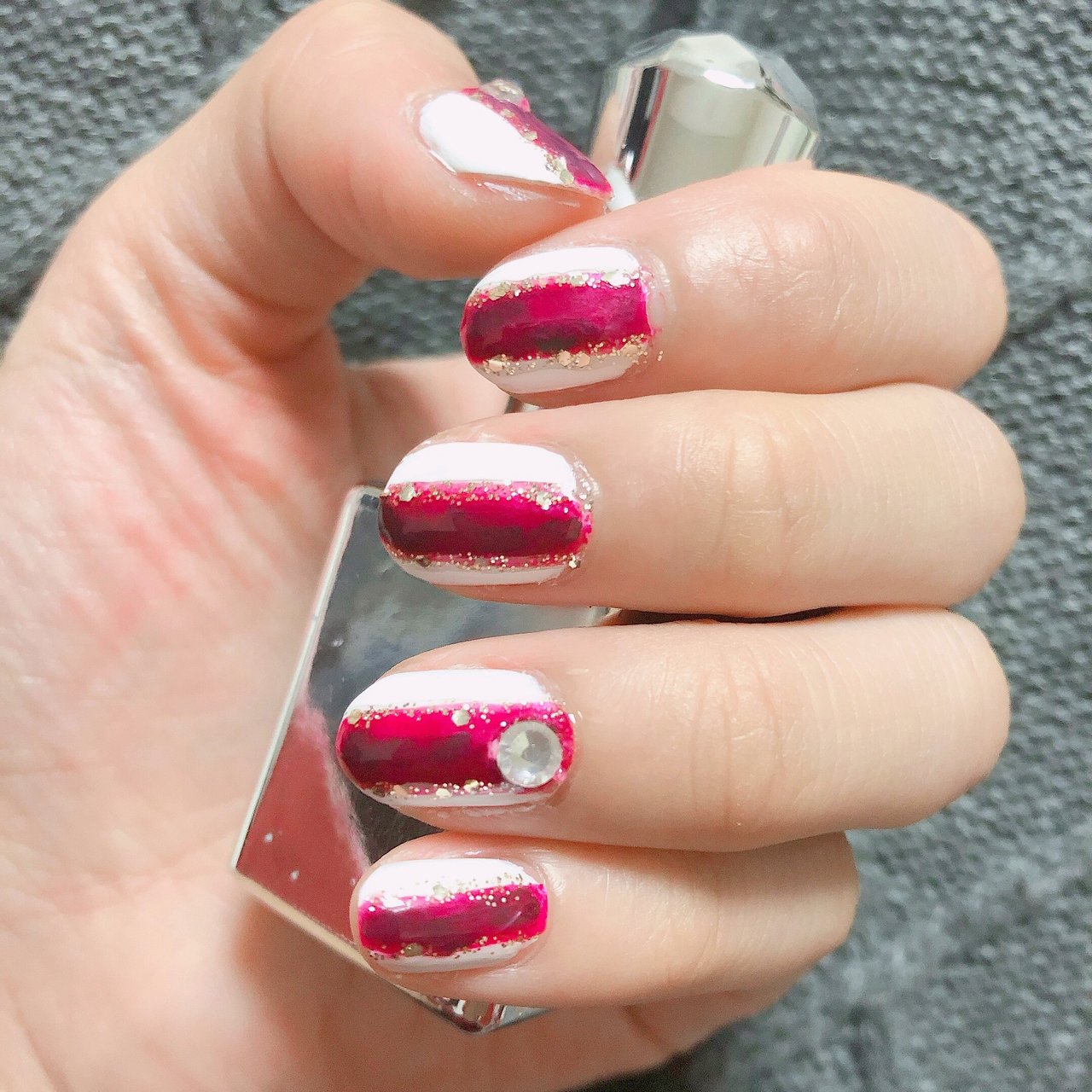 秋 冬 ハンド シンプル べっ甲 Miiのネイルデザイン No ネイルブック