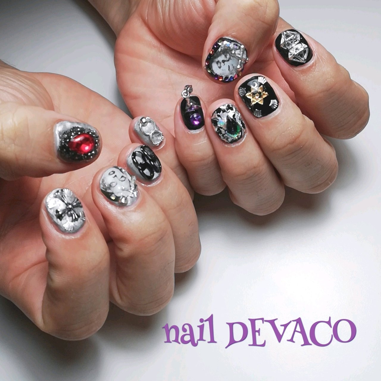 秋 オールシーズン ライブ パーティー ハンド 999naildevacoのネイルデザイン No ネイルブック