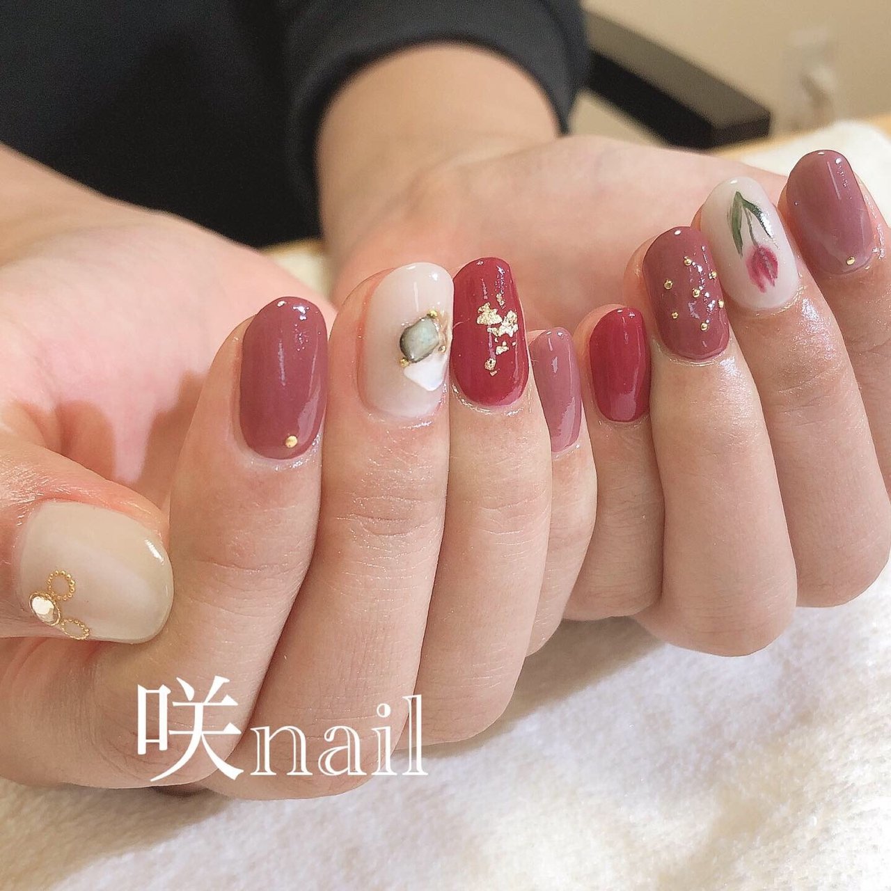 オフィス デート 女子会 ハンド シンプル 咲nail サキネイル のネイルデザイン No ネイルブック