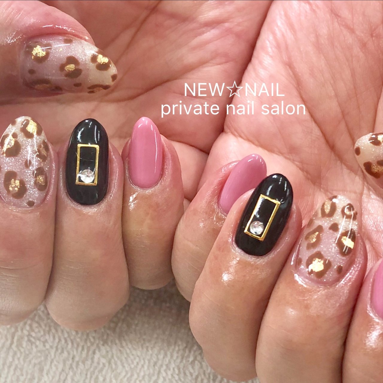 ピンク ブラック New Nailのネイルデザイン No ネイルブック