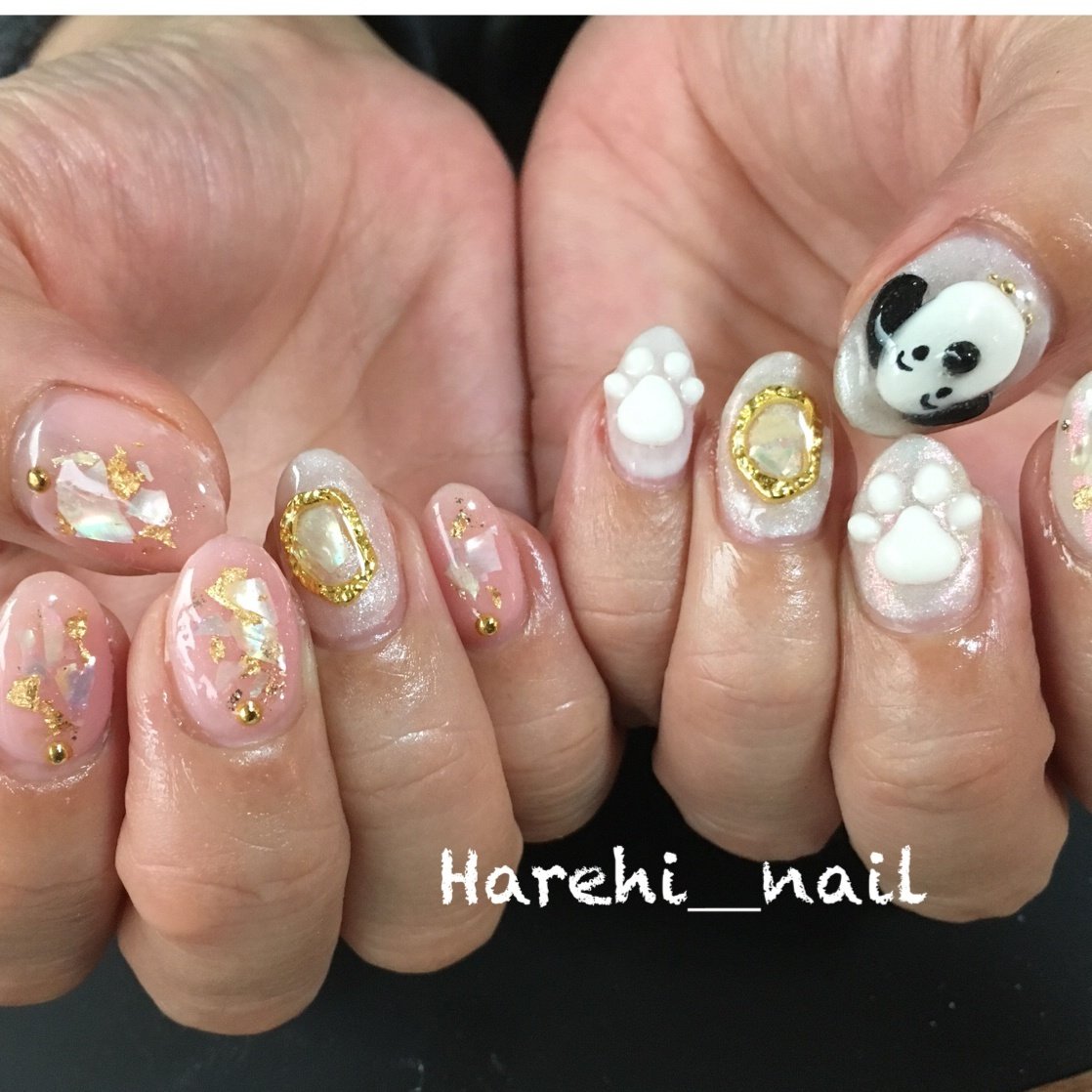 オールシーズン デート 女子会 ハンド シェル Harehi Nailのネイルデザイン No ネイルブック